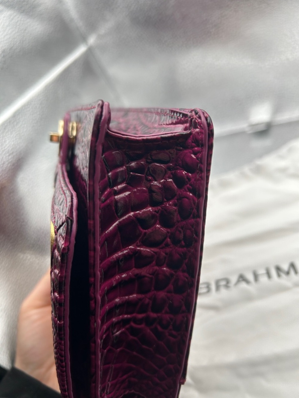 Brahmin Wendy Sugar Plum Revel Small Leather Crossbody - Picture 4 of 12